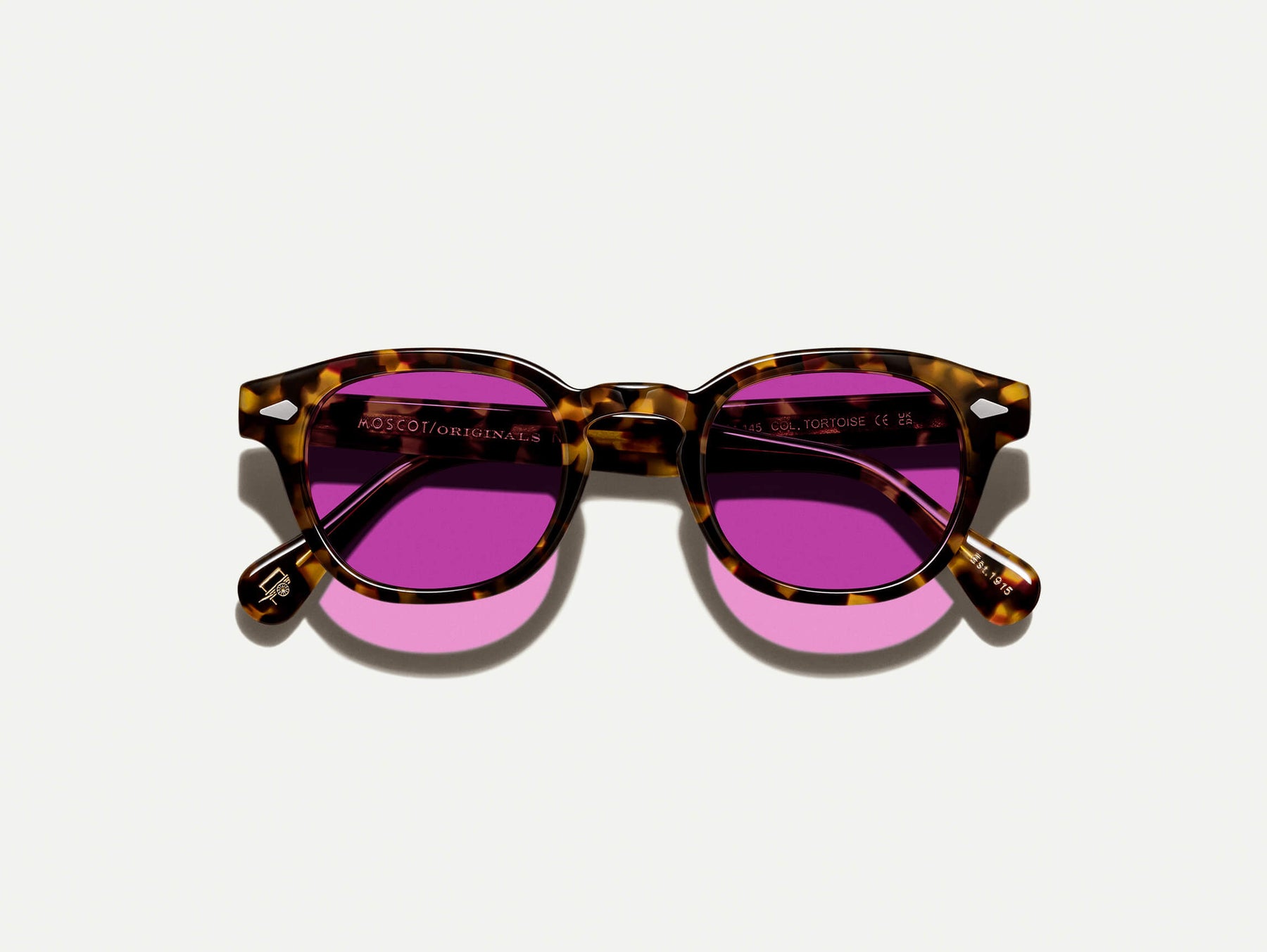 The LEMTOSH Tortoise with Purple Nurple Tinted Lenses