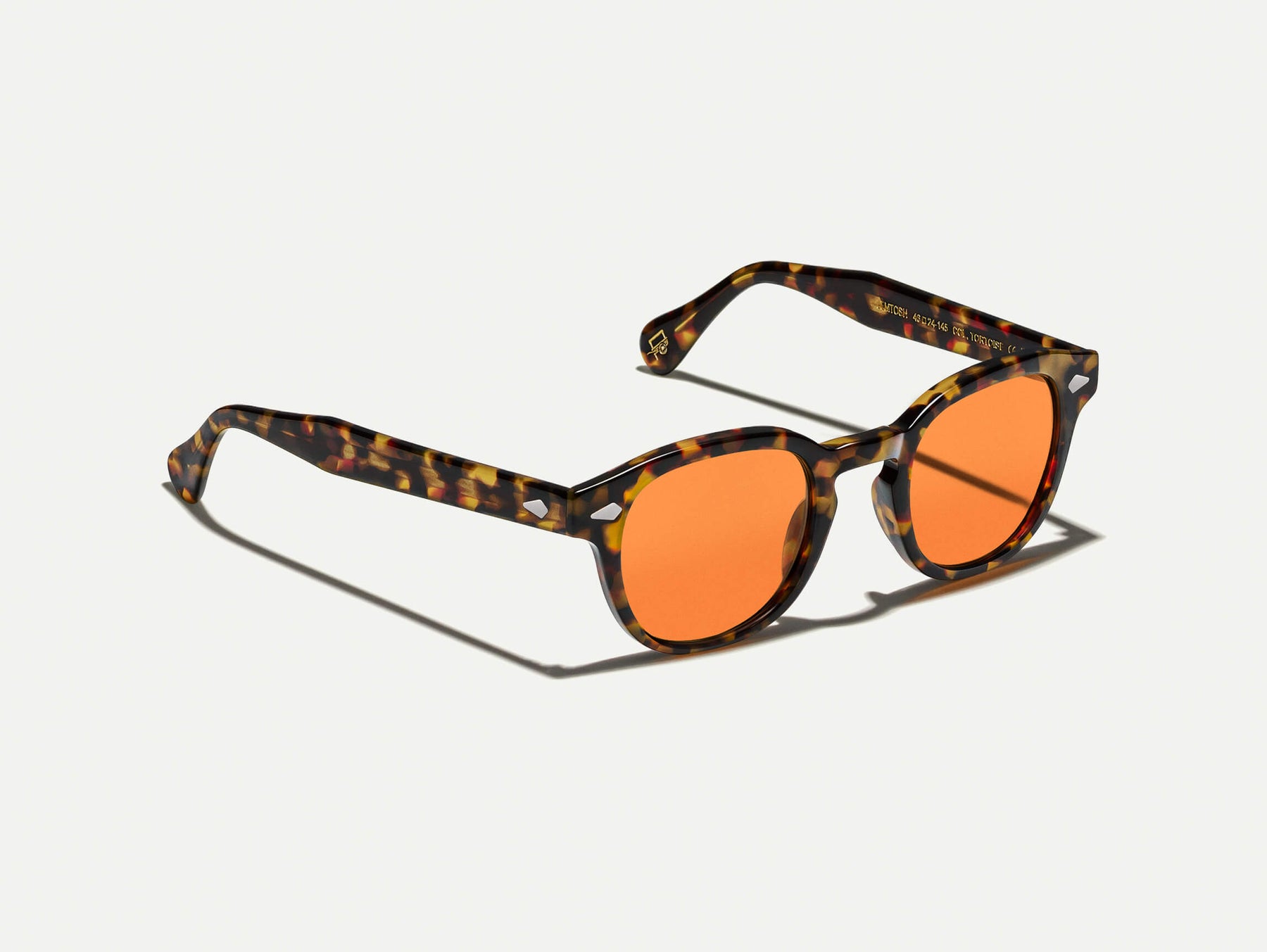 The LEMTOSH Tortoise with Woodstock Orange Tinted Lenses