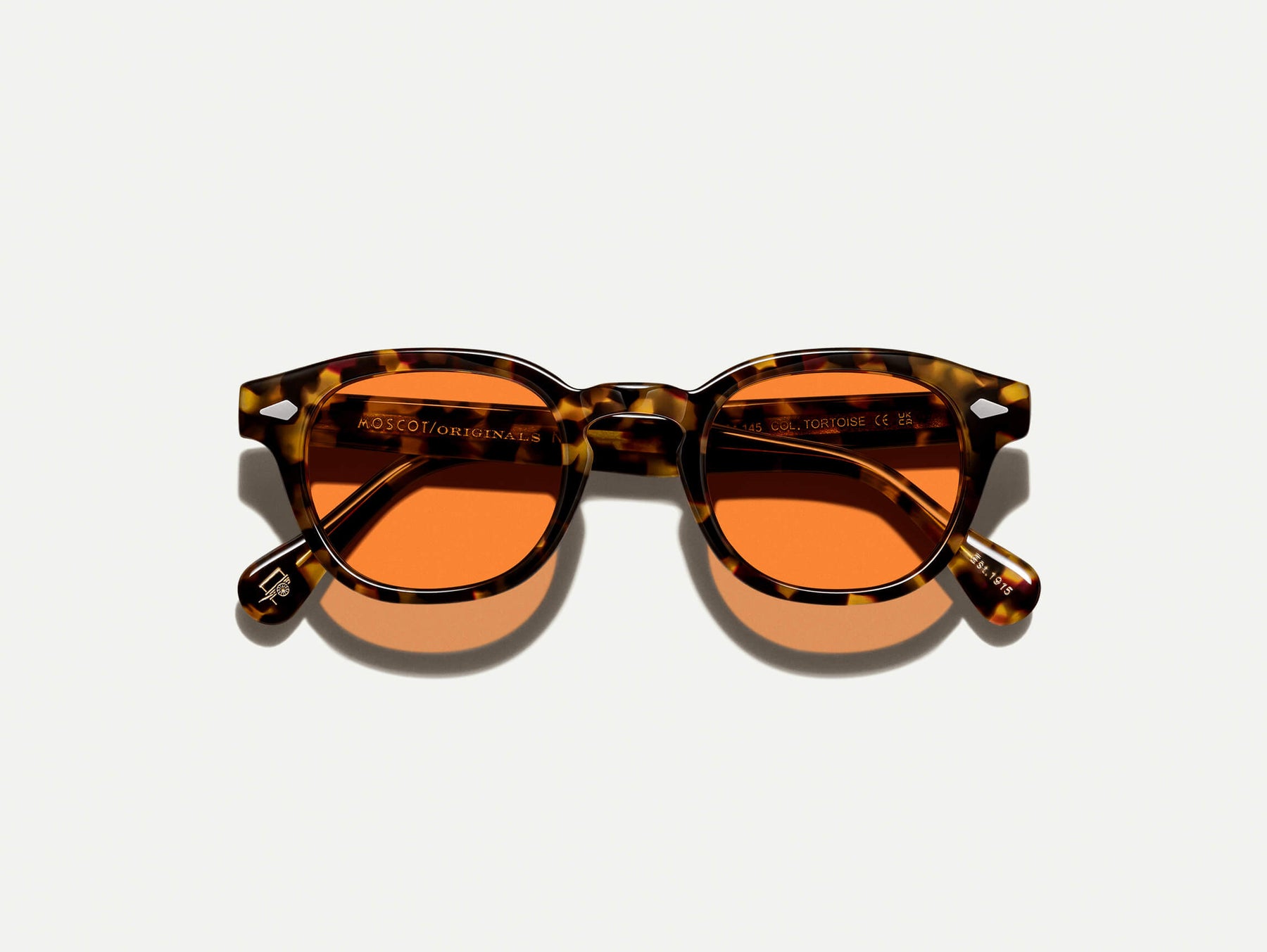 The LEMTOSH Tortoise with Woodstock Orange Tinted Lenses