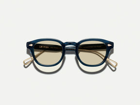 #color_navy/gold | The LEMTOSH-TT 110 SUN in Navy/Gold with BROWN+ Lenses