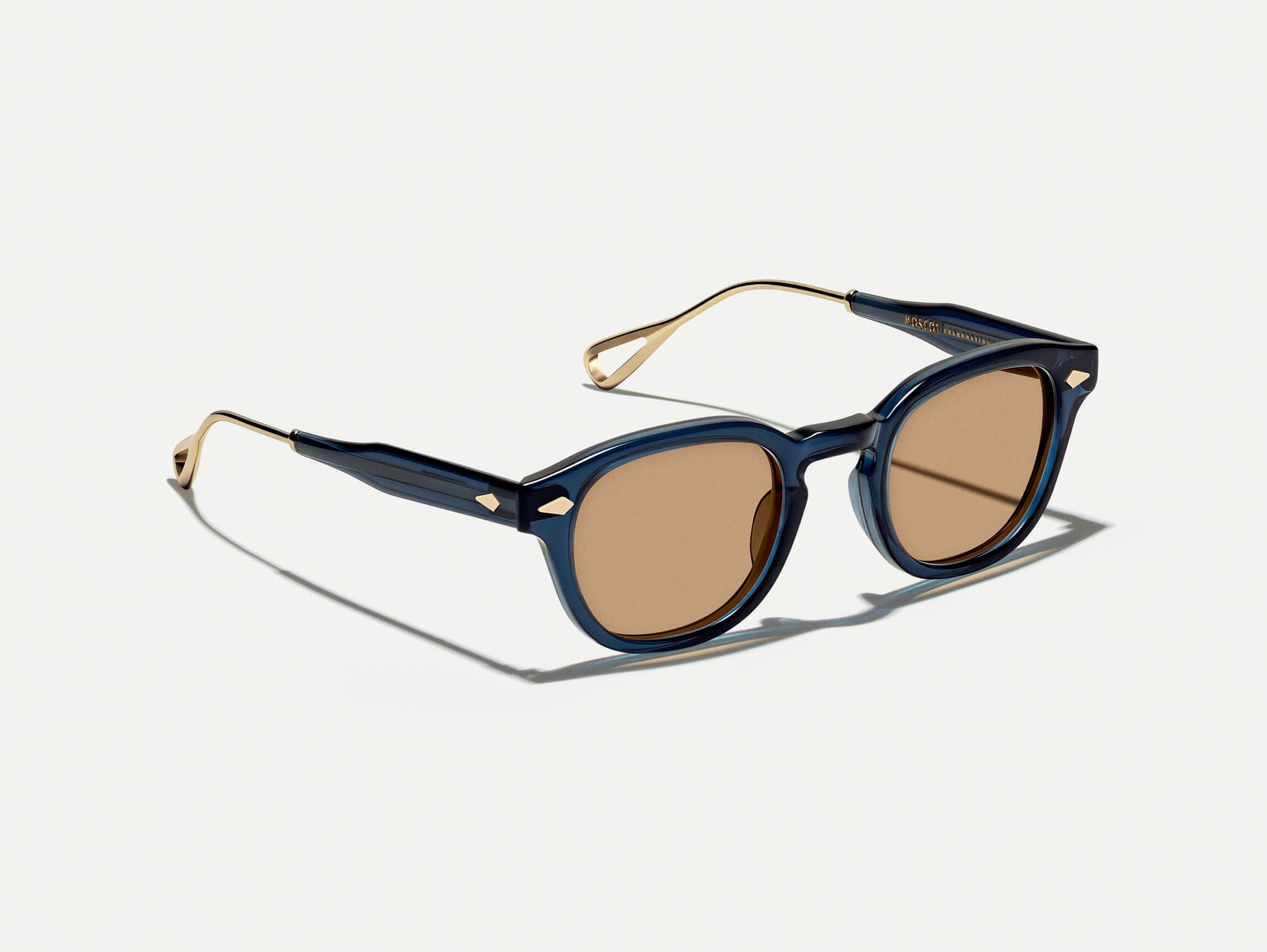 The LEMTOSH-TT 110 SUN in Navy/Gold with BROWN+ Lenses
