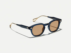 #color_navy/gold | The LEMTOSH-TT 110 SUN in Navy/Gold with BROWN+ Lenses