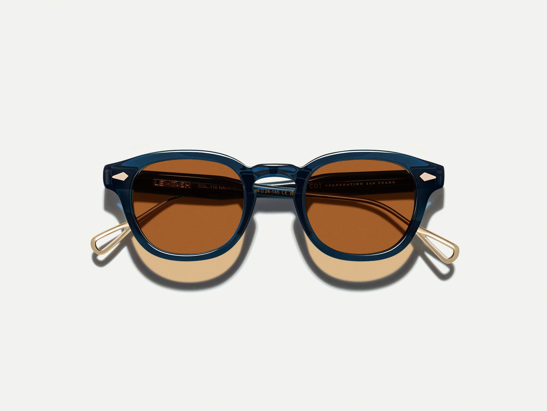 The LEMTOSH-TT 110 SUN in Navy/Gold with BROWN+ Lenses