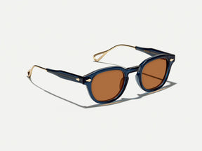 #color_navy/gold | The LEMTOSH-TT 110 SUN in Navy/Gold with BROWN+ Lenses