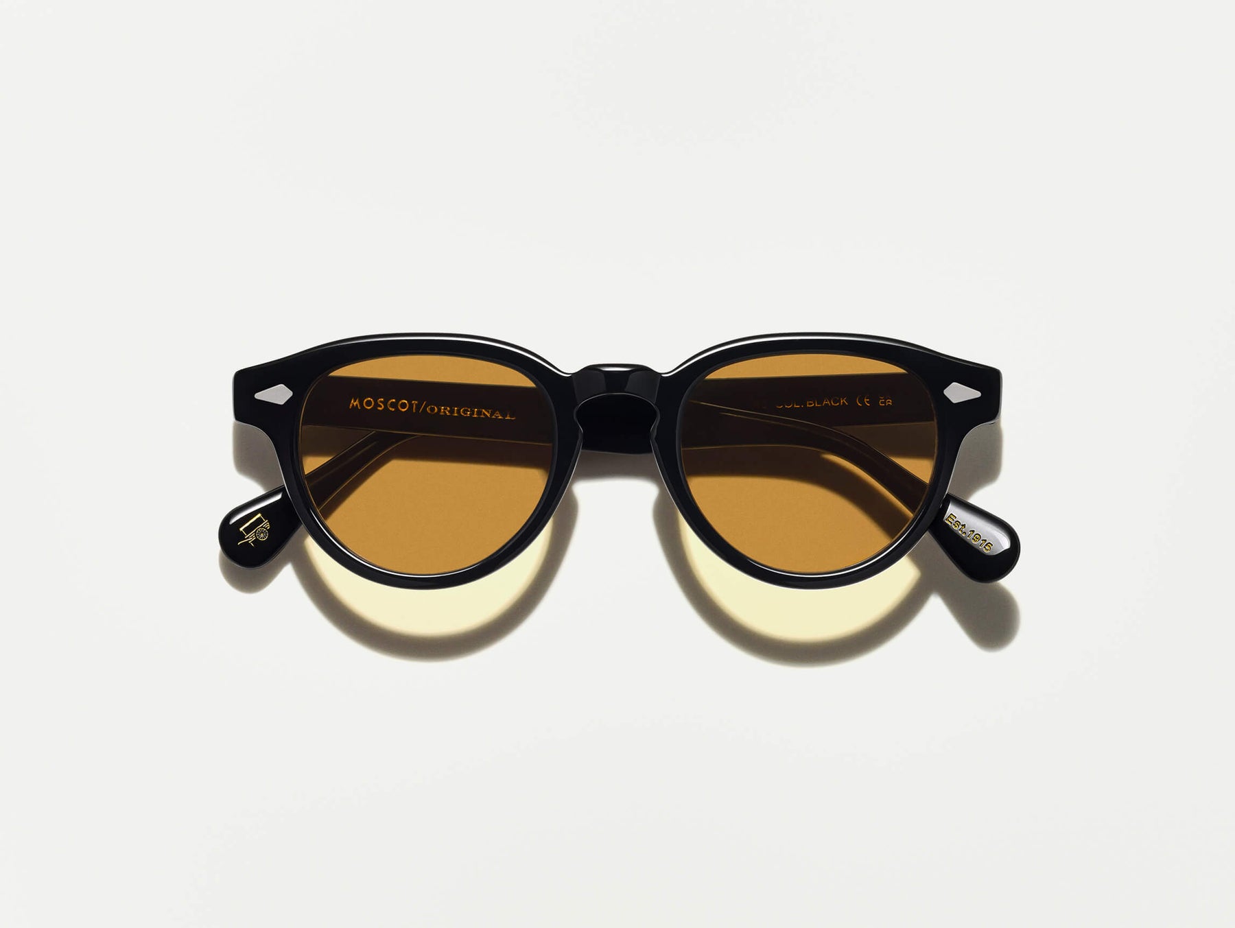 The MAYDELA SUN in Black with Amber Tinted Lenses
