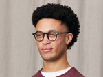 Model is wearing The MILTZEN in size 46 in Black