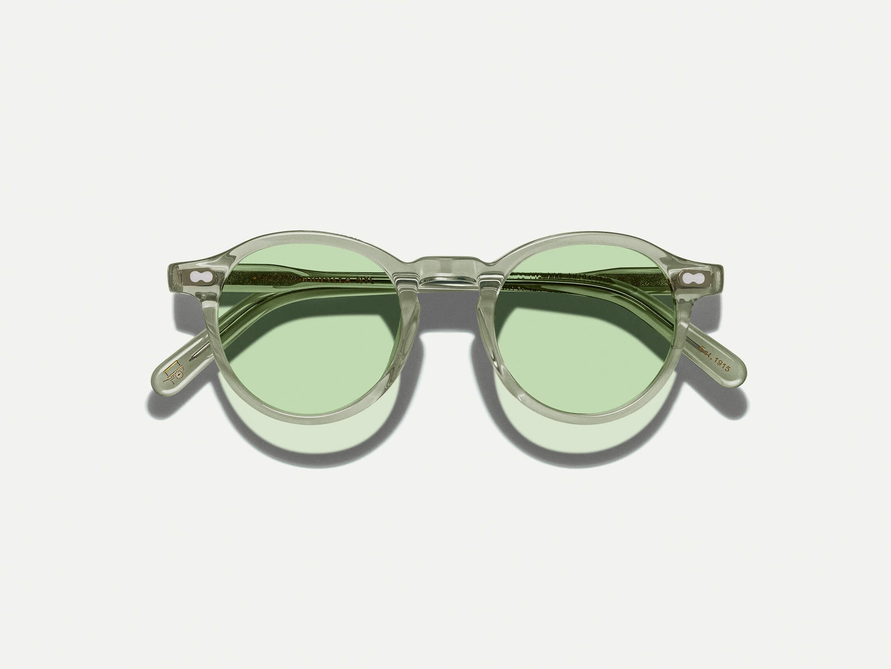 The MILTZEN in Sage with Limelight Tinted Lenses