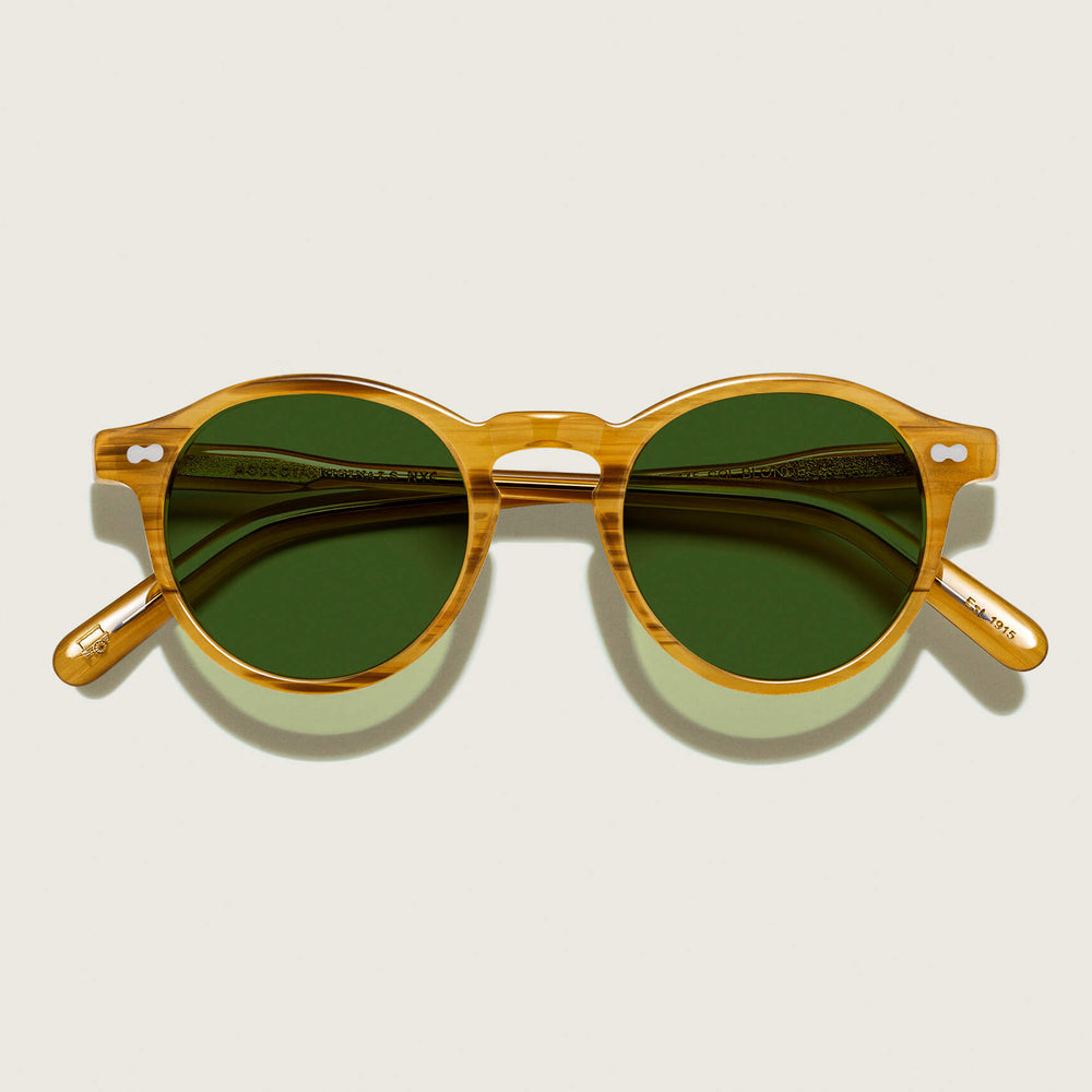 #color_blonde | The MILTZEN in Blonde with Calibar Green Glass Lenses