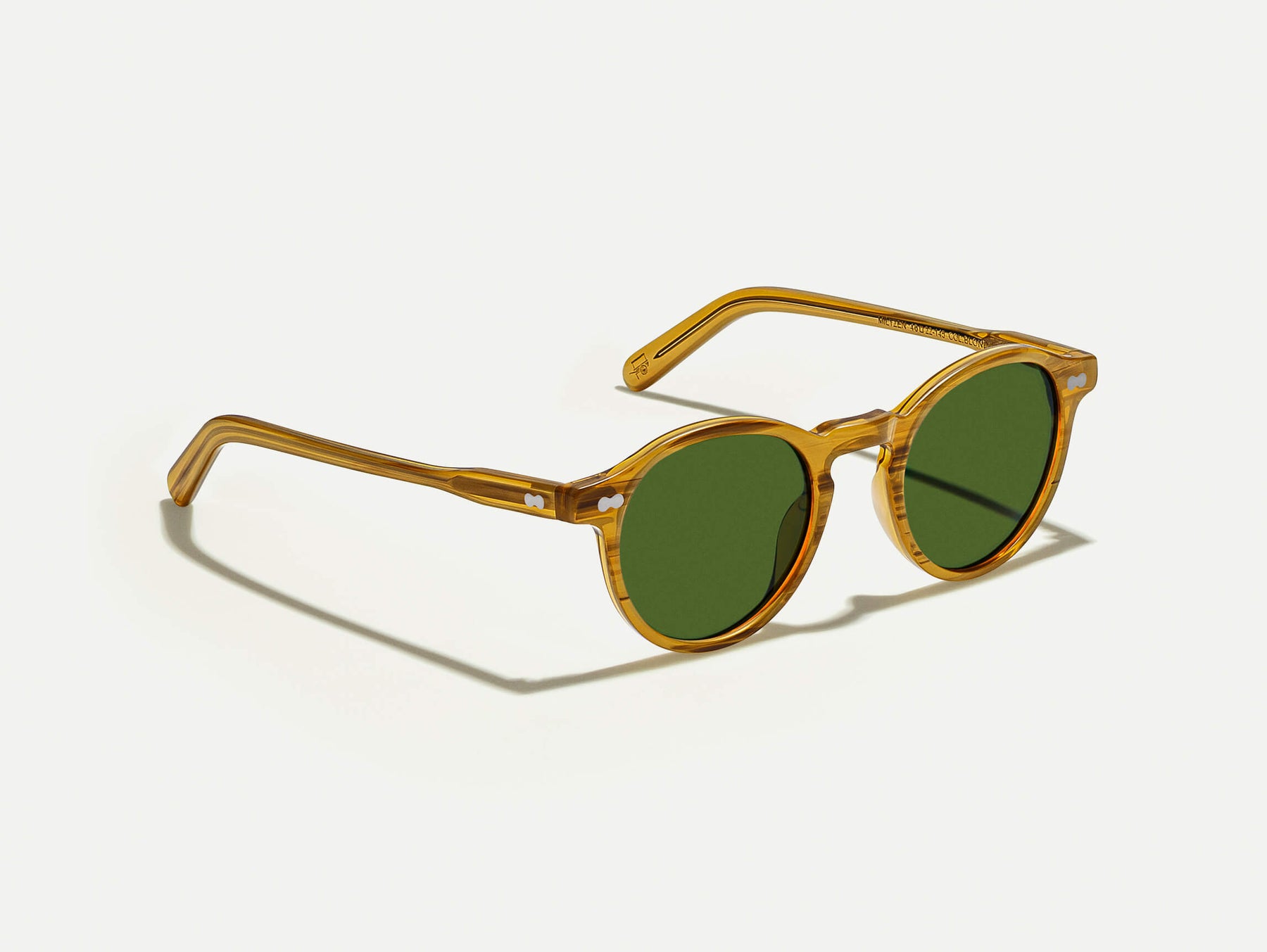 The MILTZEN in Blonde with Calibar Green Glass Lenses