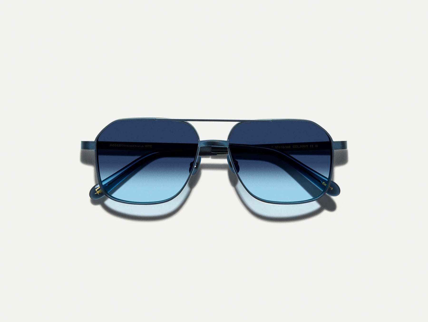 The MINGLE SUN in Navy with Denim Blue Tinted Lenses