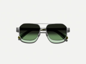 #color_silver | The MINGLE SUN in Silver with Forest Wood Tinted Lenses