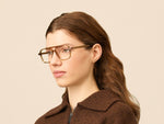 Model is wearing The MINYAN in size 54 in Cognac