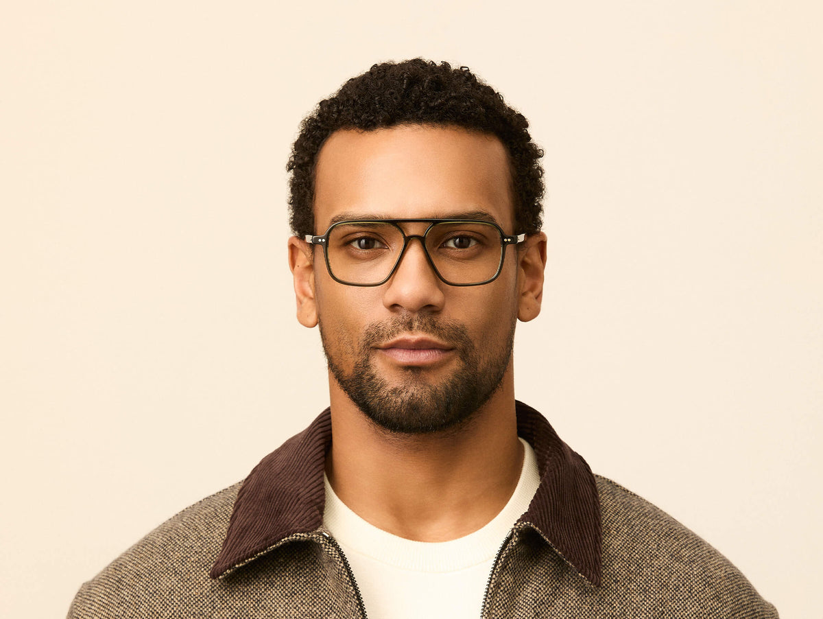 Model is wearing The MINYAN in size 54 in Dark Green