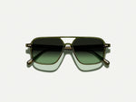 The MINYAN SUN in Dark Green with Forest Wood Tinted Lenses