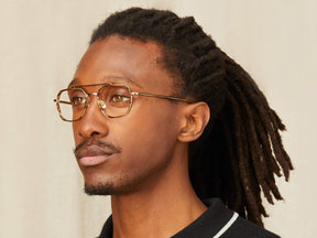 Model is wearing The MIZER in size 51 in Bamboo