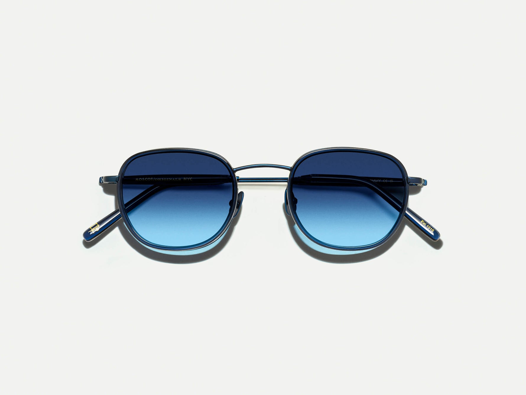 #color_navy/navy | The MOSHA SUN in Navy/Navy with Denim Blue Tinted Lenses