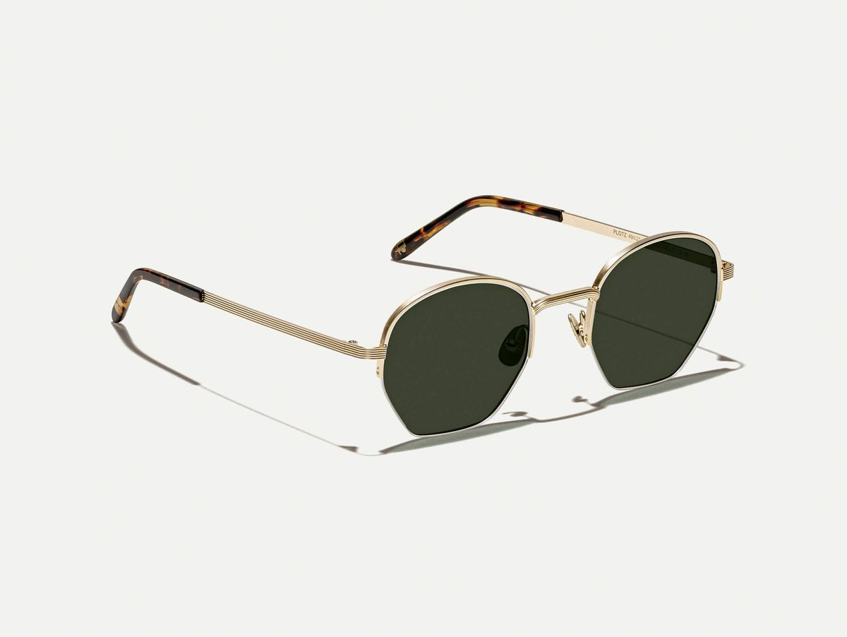 #color_gold with amber lens | The PLOTZ SUN in Gold with Amber Tinted Lenses