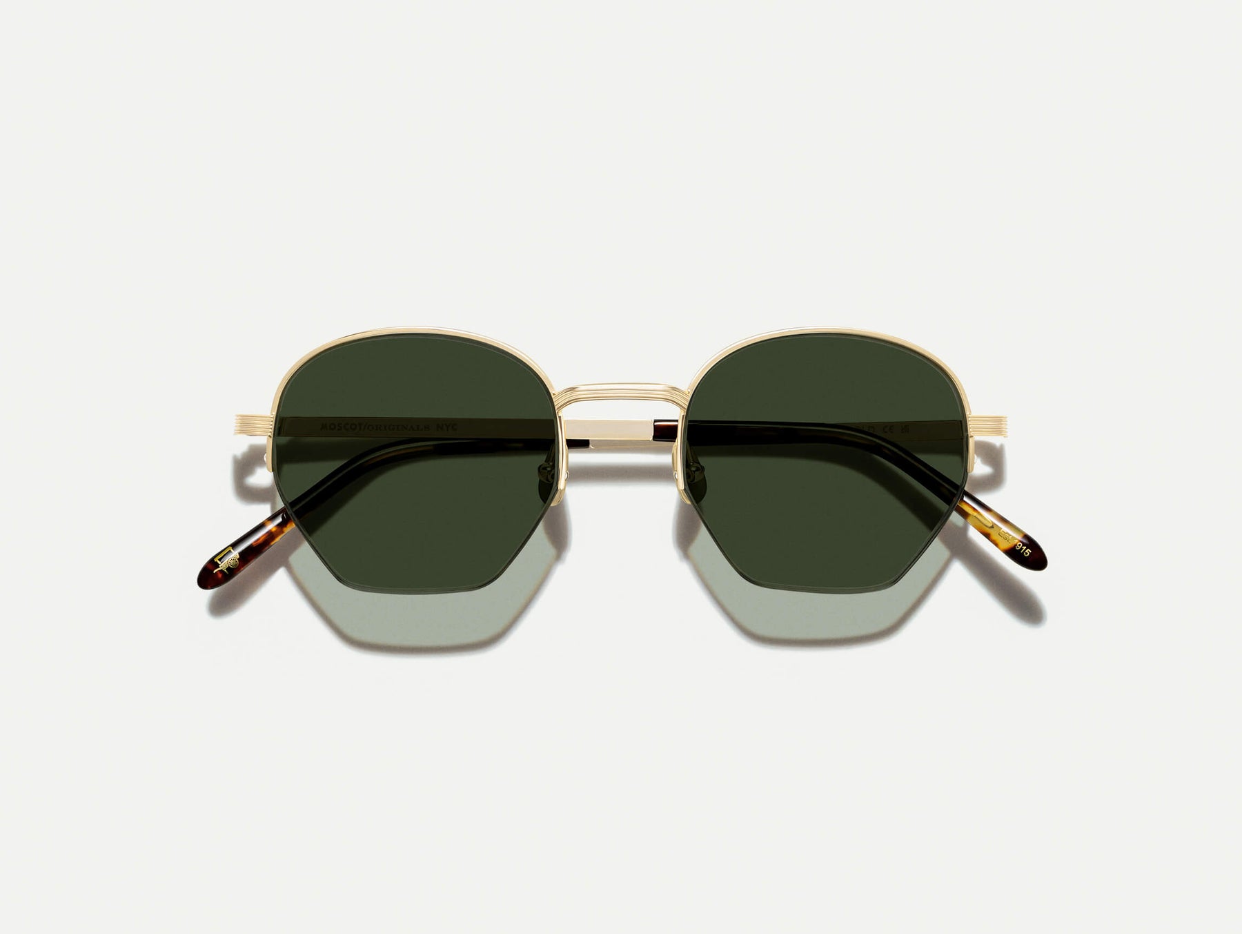 The PLOTZ SUN in Gold with G-15 Tinted Lenses