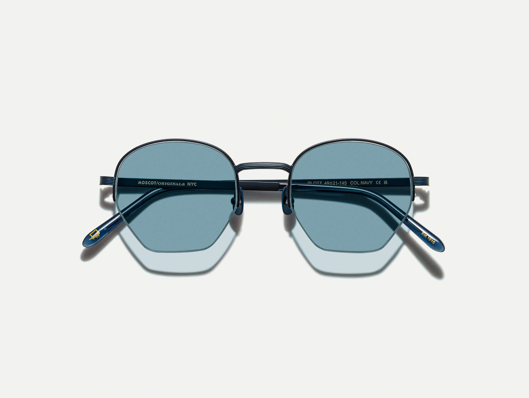 The PLOTZ SUN in Navy with Blue Tinted Lenses
