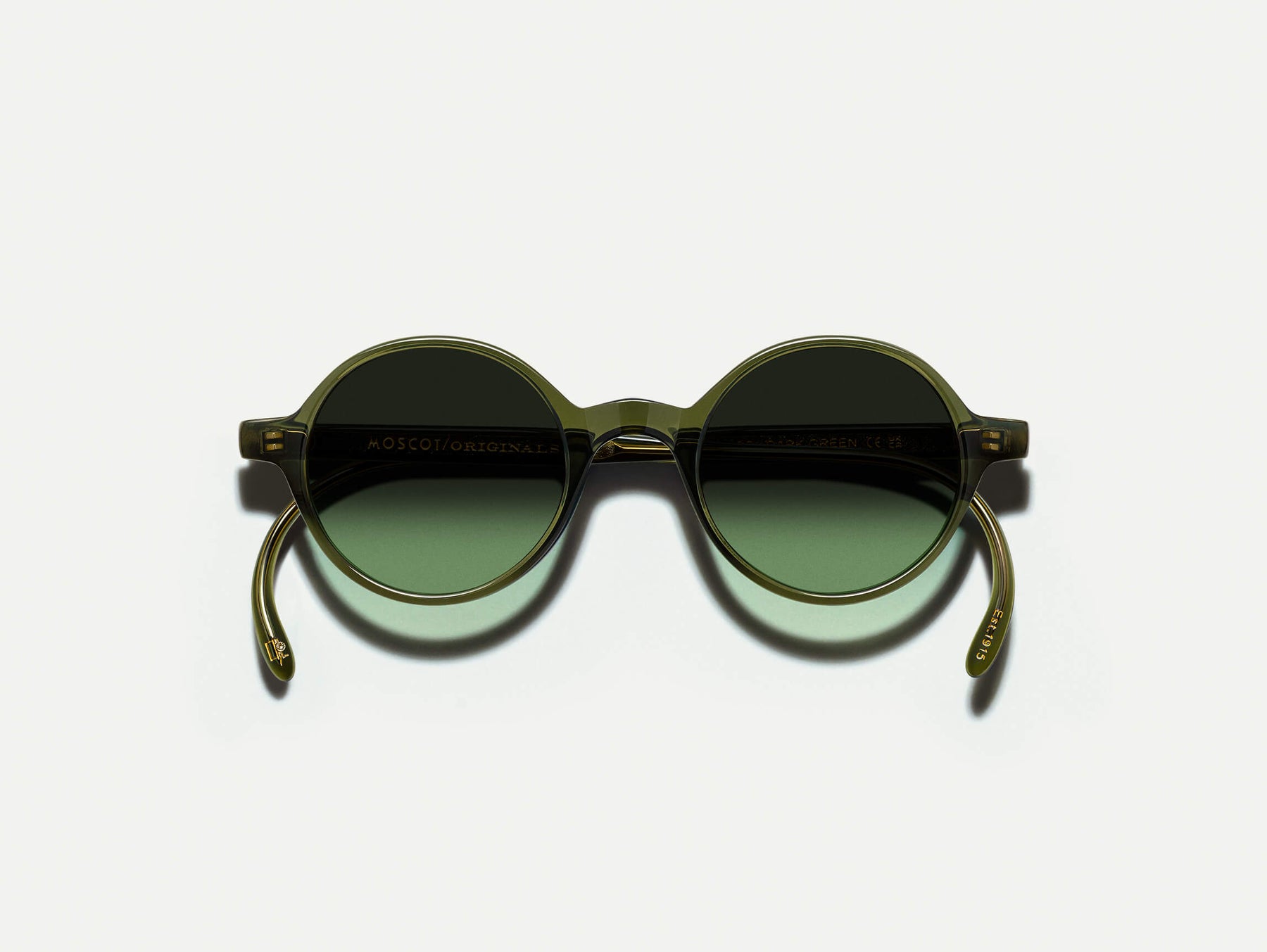 The SCOOCH SUN in Dark Green with Forest Wood Tinted Lenses