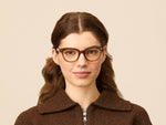 Model is wearing The SHANEKITE in size 49 in Cognac