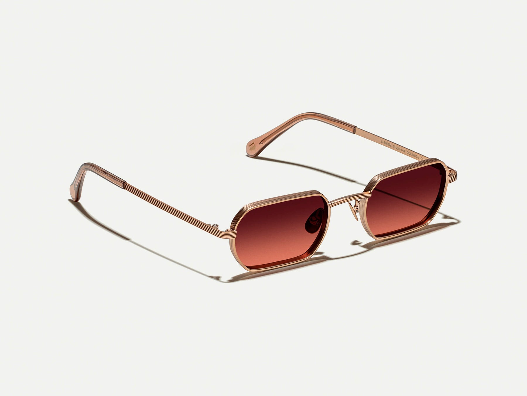 The SHMOOZ SUN in Rose with Cabernet Tinted Lenses