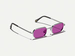 O SHMOOZ SUN em Silver com lentes tintadas Purple Nurple