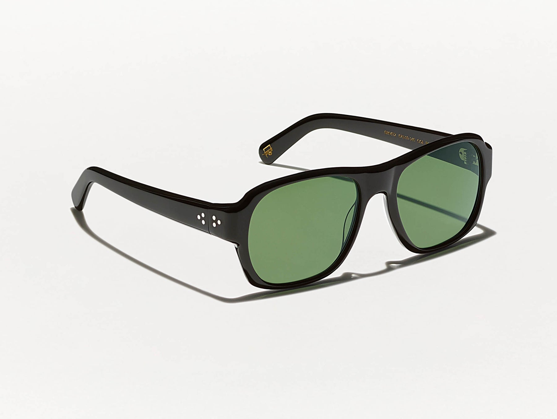 The SHVITZ SUN in Black with CR-39 Green Lenses