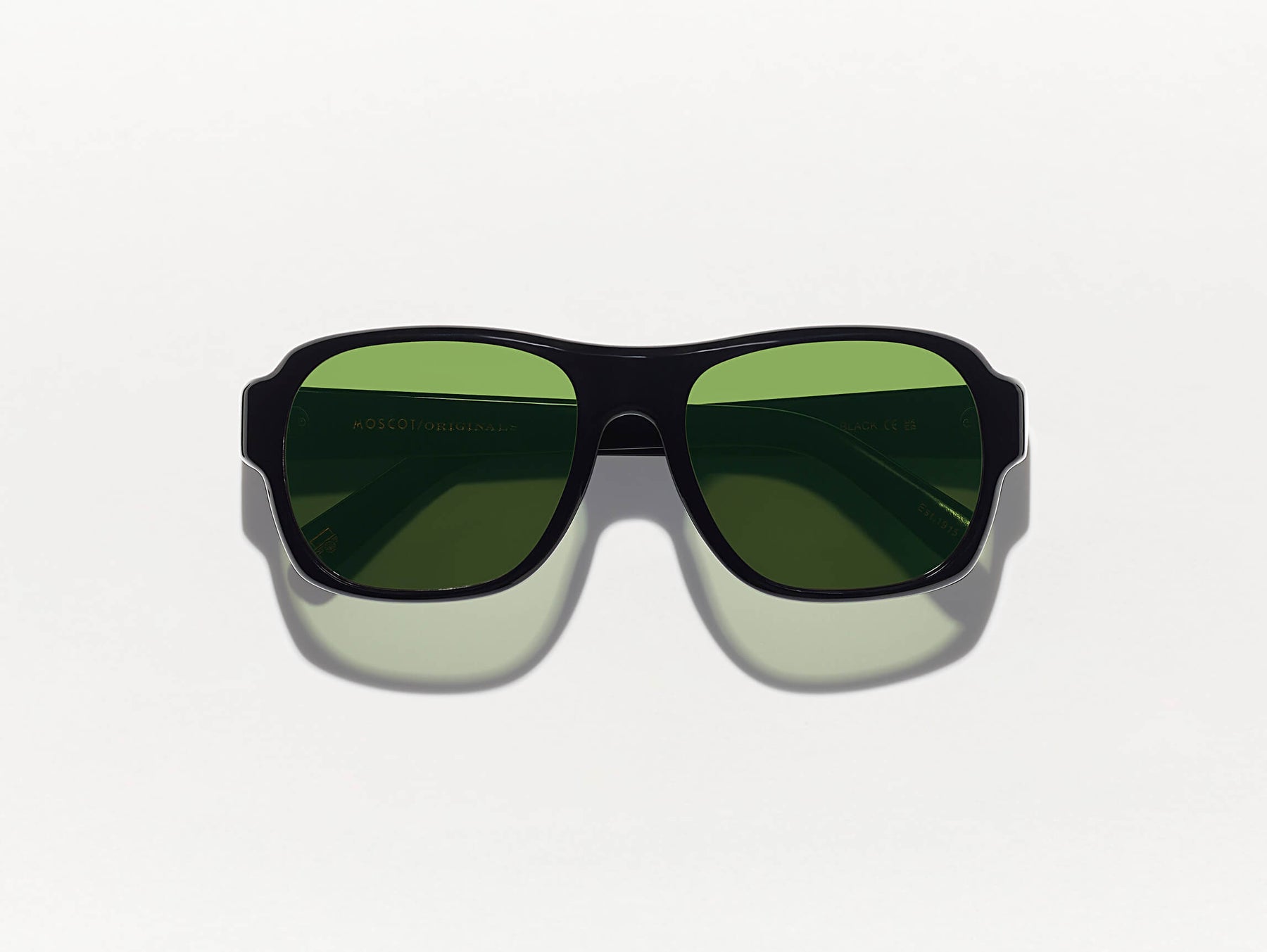 The SHVITZ SUN in Black with CR-39 Green Lenses