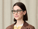Model is wearing The SPILKES in size 45 in Pine