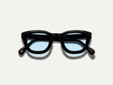 #color_bel air blue | The TELENA in Black with Bel Air Blue Tinted Lenses