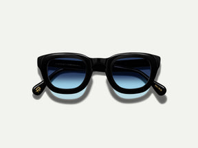 #color_denim blue | The TELENA in Black with Denim Blue Tinted Lenses