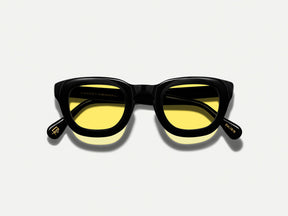 #color_mellow yellow | The TELENA in Black with Mellow Yellow Tinted Lenses