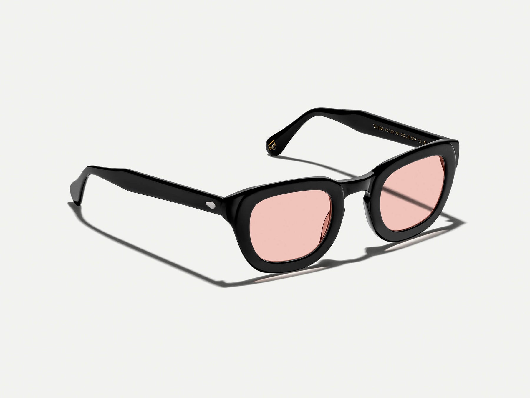 The TELENA in Black with New York Rose Tinted Lenses