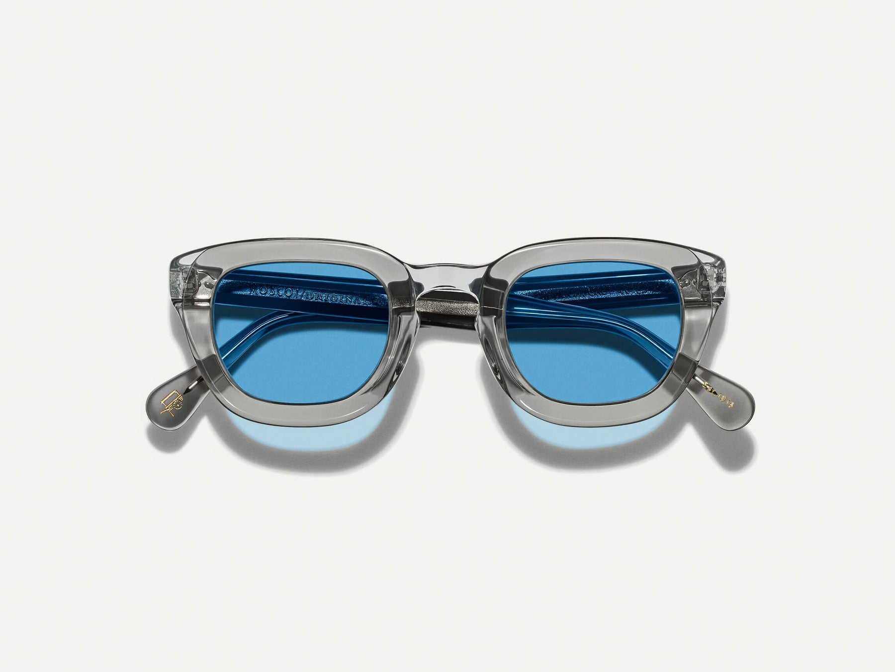 The TELENA in Grey/Light Grey with Celebrity Blue Tinted Lenses