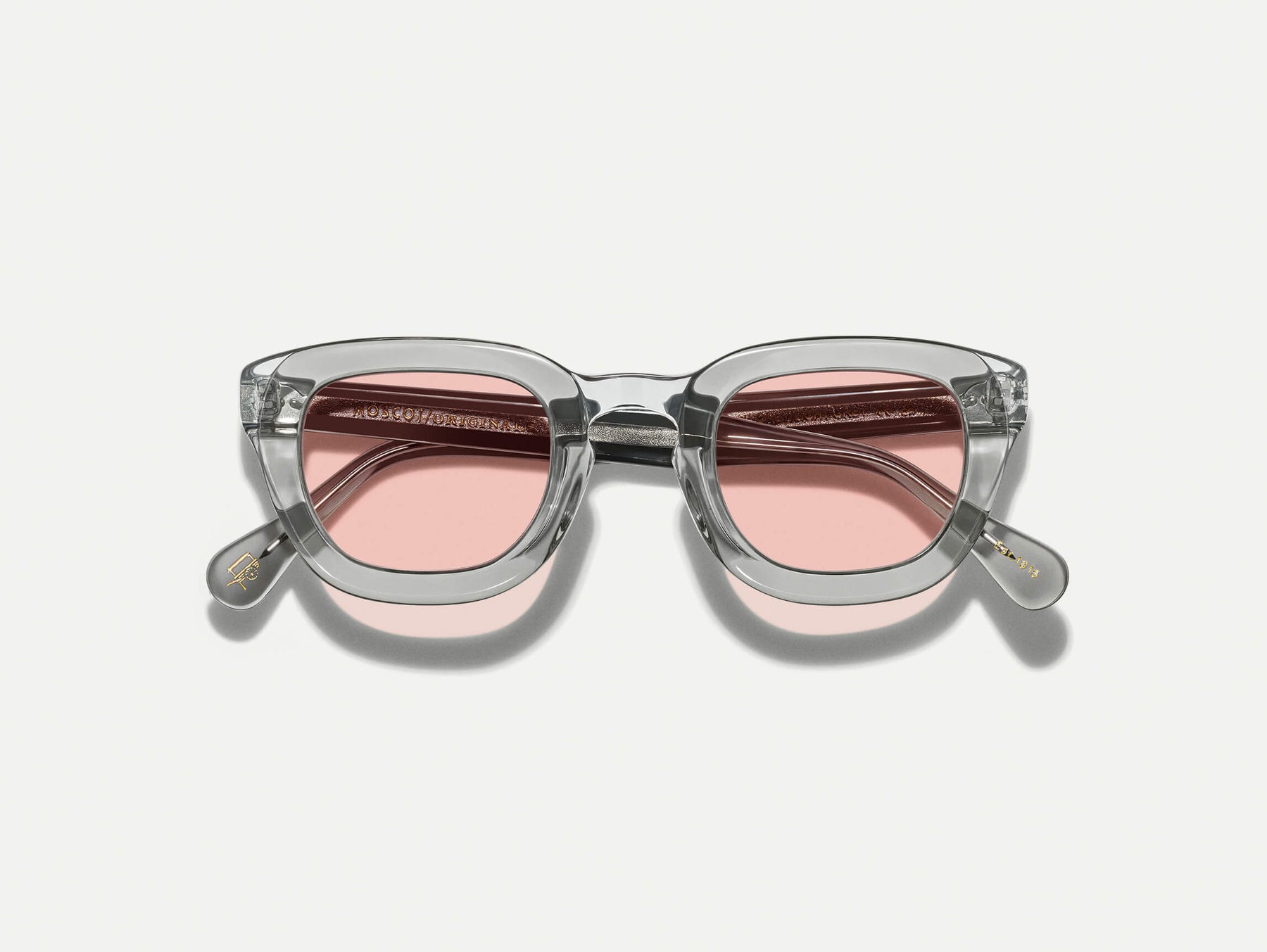 The TELENA in Grey/Light Grey with New York Rose Tinted Lenses
