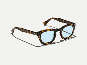 #color_bel air blue | The TELENA in Tortoise/Black with Bel Air Blue Tinted Lenses