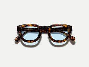#color_bel air blue | The TELENA in Tortoise/Black with Bel Air Blue Tinted Lenses