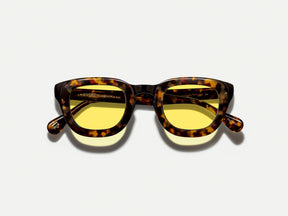 #color_mellow yellow | The TELENA in Tortoise/Black with Mellow Yellow Tinted Lenses