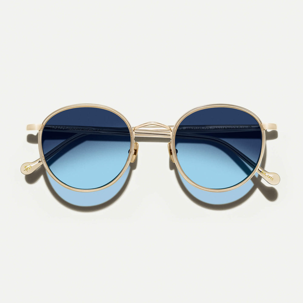 #color_cinnamon | The ZEV SUN in Cinnamon with Denim Blue Tinted Lenses