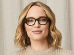 Model is wearing The ARBITA in size 47 in Tortoise