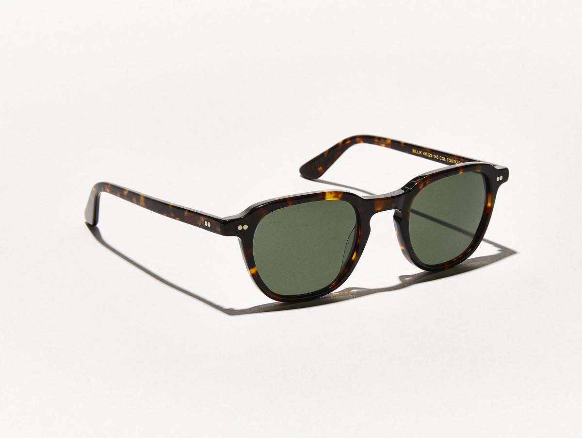 Die BILLIK SUN in Tortoise mit G-15-Glaslinsen