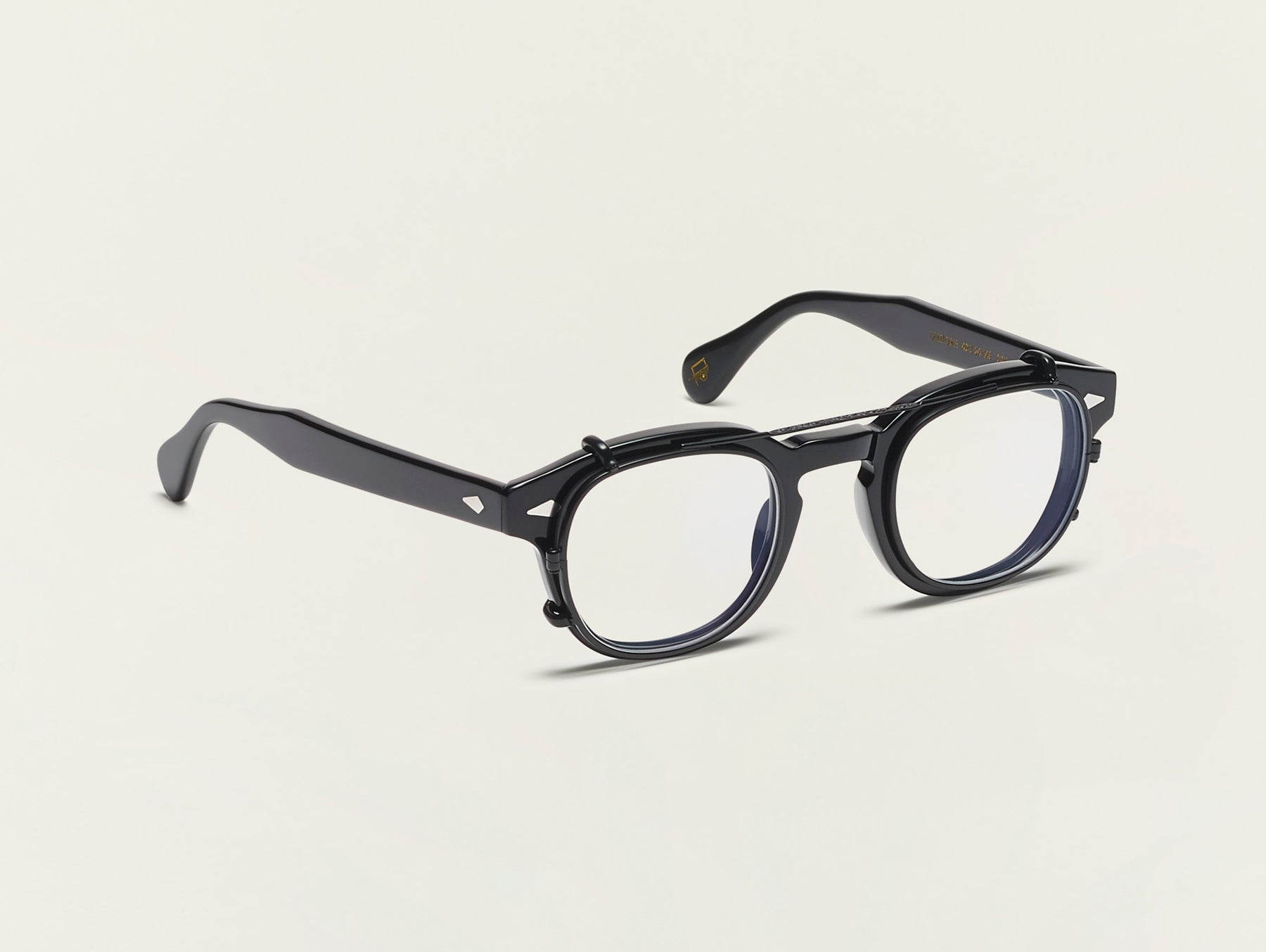 The CLIPTOSH in Matte Black with Blue Protect Lenses