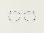The CLIPTOSH in Silver with Blue Protect Lenses