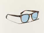 The DUDEL SUN in Bark with Blue Glass Lenses