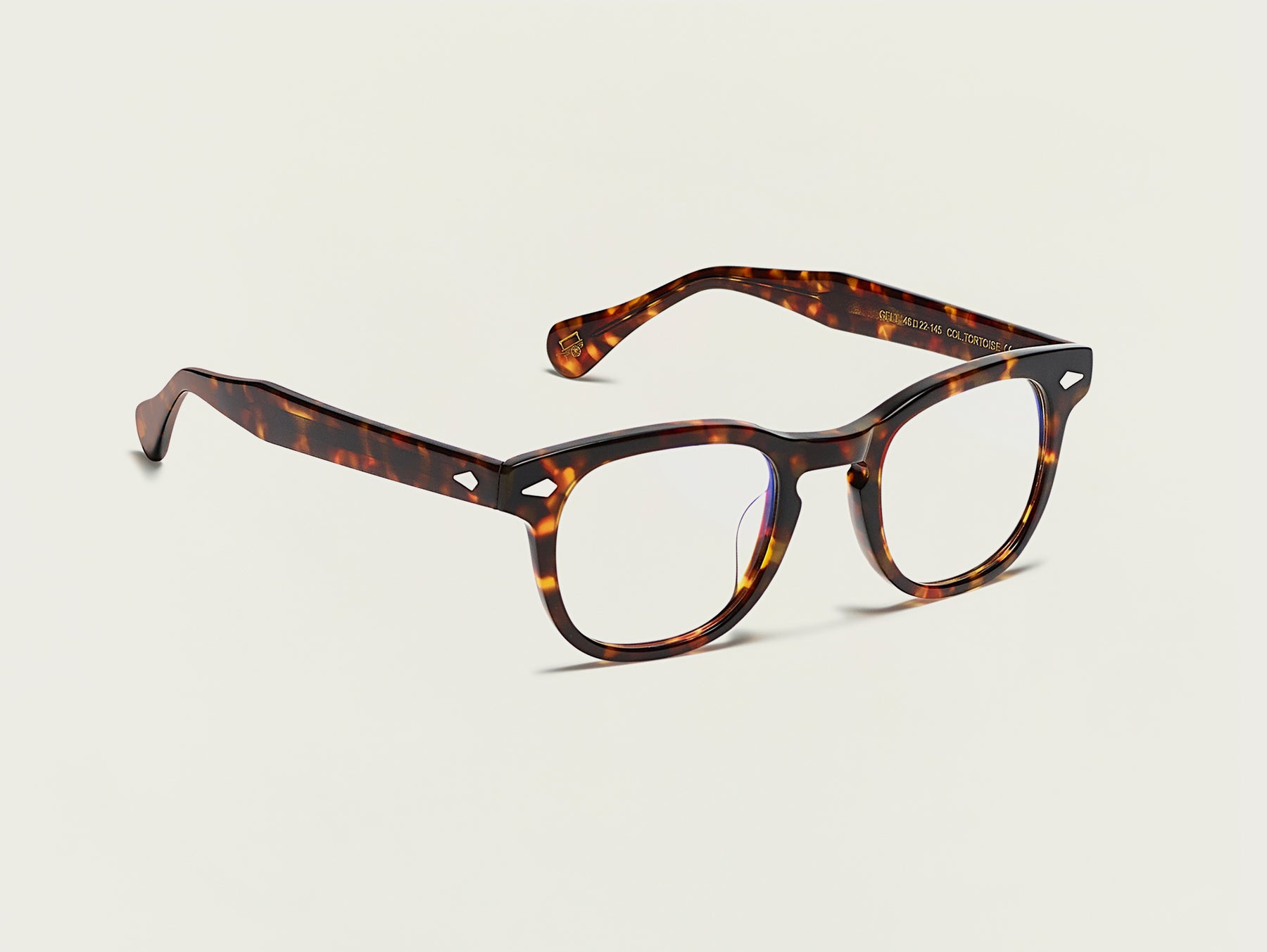 The GELT in Tortoise with Blue Protect Lenses