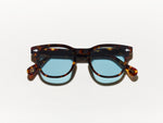 Die GELT SUN in Tortoise mit blauen Gläsern