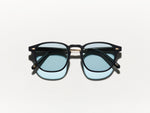 The GENUG SUN in Matte Black/Gold with DG-37 Blue Glass Lenses