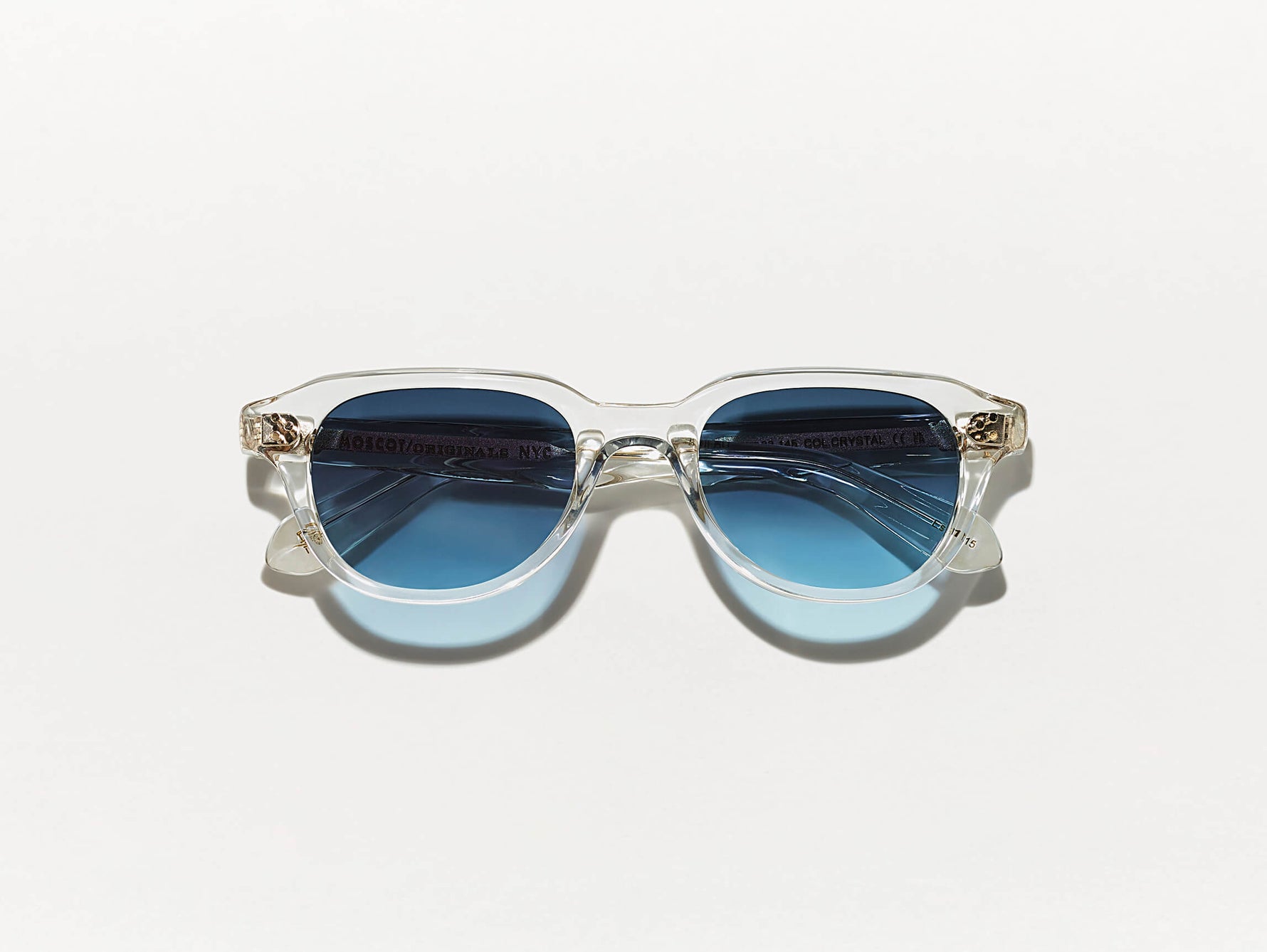 #color_crystal | The GOOLAH SUN in Crystal with Denim Blue Tinted Lenses