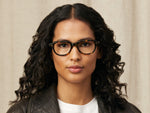 Model is wearing The GOOLAH in size 50 in Tortoise